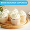 White Cupcake Liners – 400 Standard Greaseproof Baking Cups for Muffins, Desserts, Candies, Holidays & Birthdays